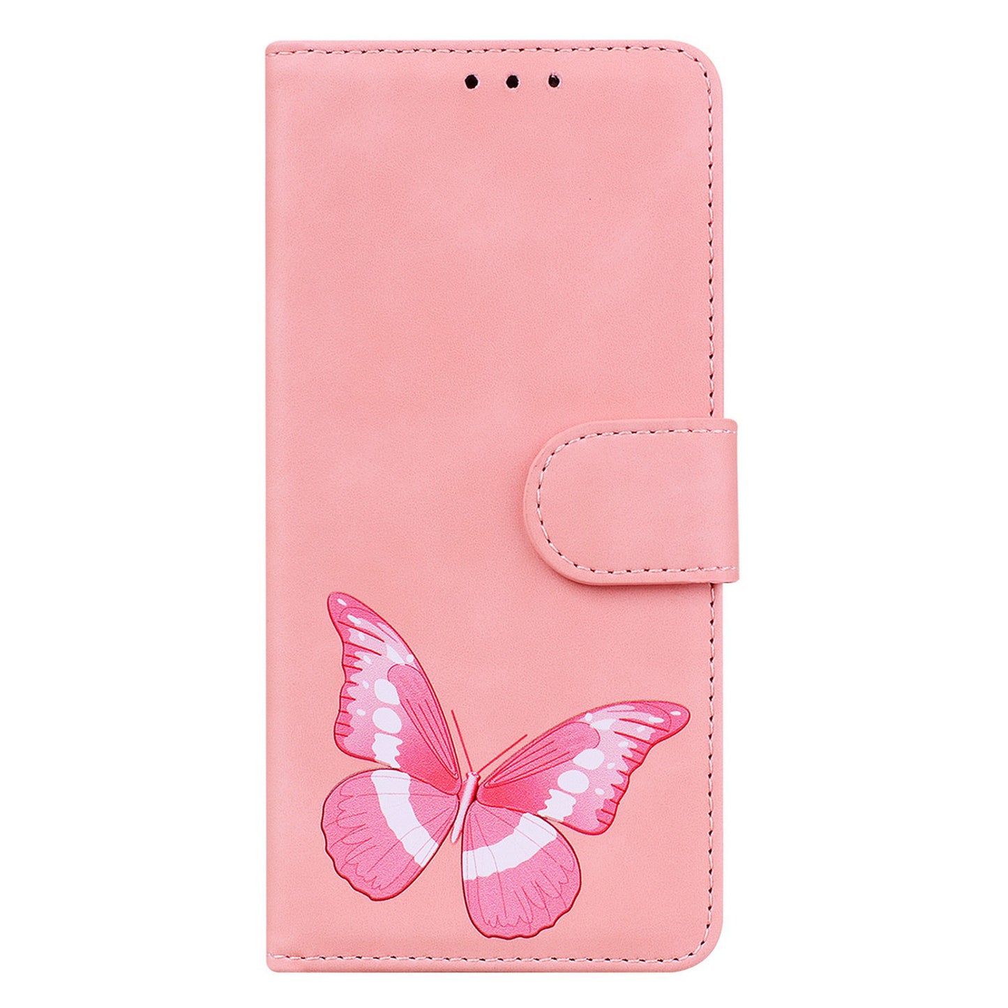 For Infinix Smart 7 (India) 4G / Smart 7 Plus Flip Stand Wallet Case PU Leather Butterfly Printing Phone Cover