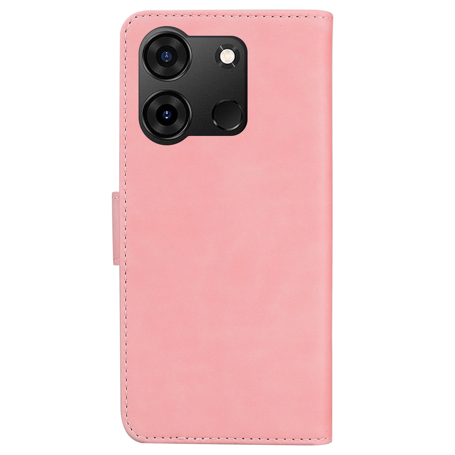 For Infinix Smart 7 (India) 4G / Smart 7 Plus Flip Stand Wallet Case PU Leather Butterfly Printing Phone Cover
