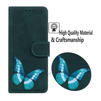 For Infinix Smart 7 (India) 4G / Smart 7 Plus Flip Stand Wallet Case PU Leather Butterfly Printing Phone Cover