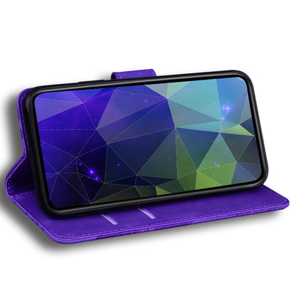 For Infinix Smart 7 (India) 4G / Smart 7 Plus Flip Stand Wallet Case PU Leather Butterfly Printing Phone Cover