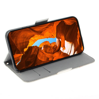 For Motorola Edge 40 5G Wallet Flip Cover PU Leather Printed 3D Pattern Stand Phone Case with Strap