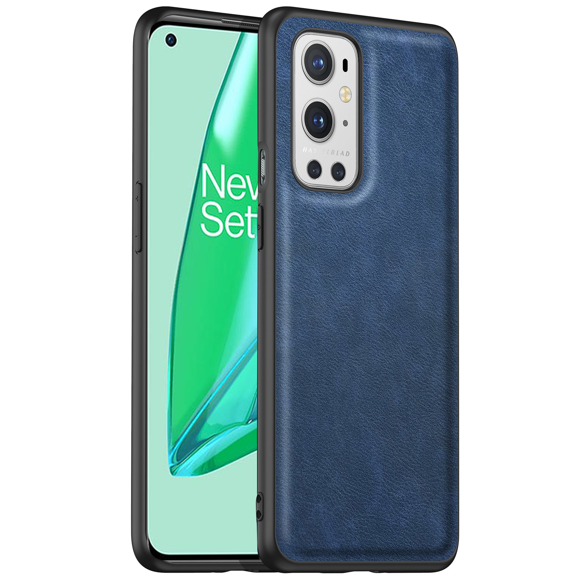 For OnePlus 9 Pro 5G Phone Cover Retro PU Leather Coated TPU+PC Anti-Fall Case