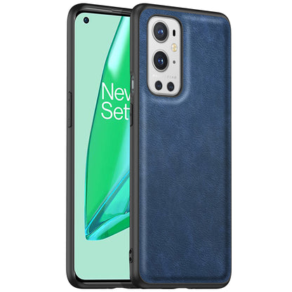 For OnePlus 9 Pro 5G Phone Cover Retro PU Leather Coated TPU+PC Anti-Fall Case