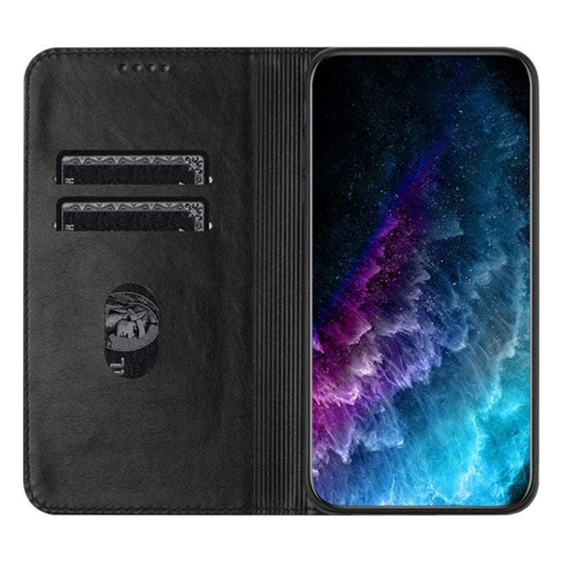 RFID Blocking Phone Case for Sony Xperia 10 V , Stand PU Leather Cover with Card Holder