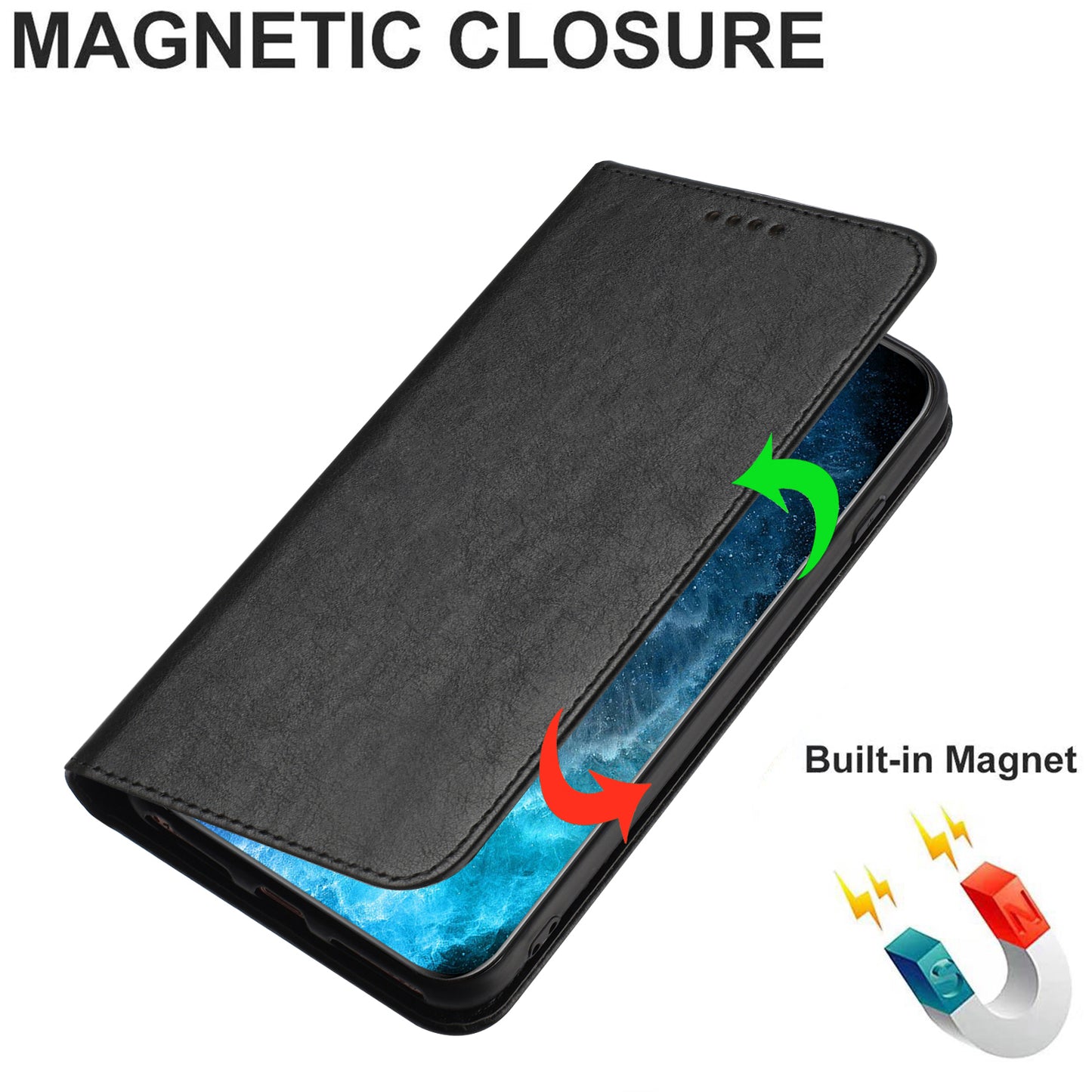 RFID Blocking Phone Case for Sony Xperia 10 V , Stand PU Leather Cover with Card Holder