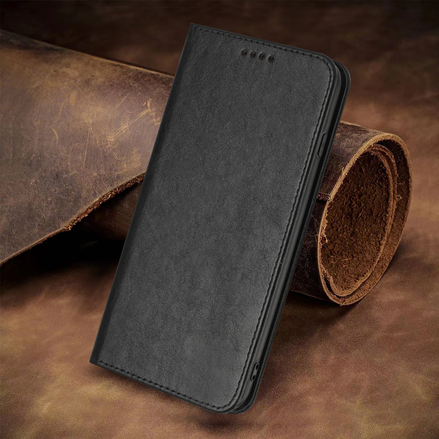 RFID Blocking Phone Case for Sony Xperia 10 V , Stand PU Leather Cover with Card Holder