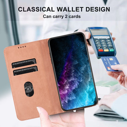 RFID Blocking Phone Case for Sony Xperia 10 V , Stand PU Leather Cover with Card Holder