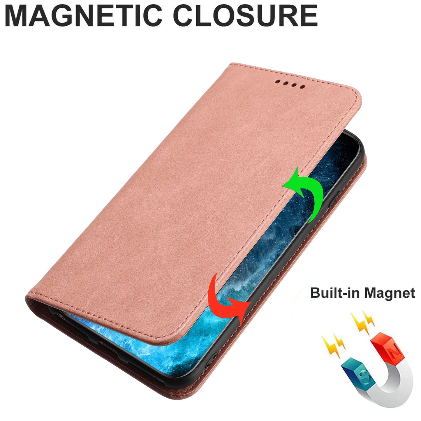 RFID Blocking Phone Case for Sony Xperia 10 V , Stand PU Leather Cover with Card Holder