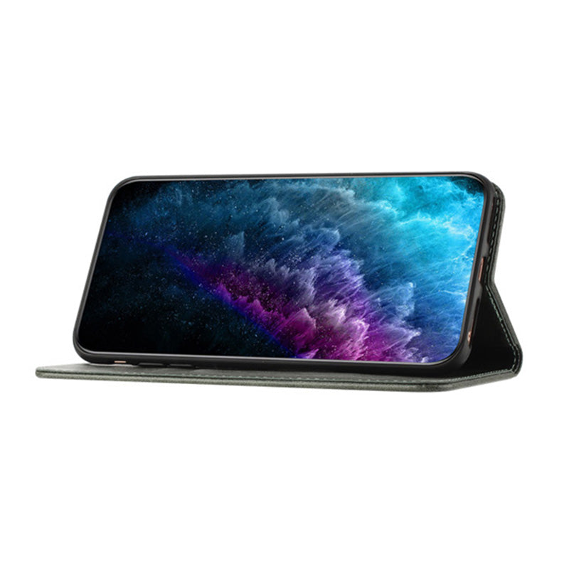 RFID Blocking Phone Case for Sony Xperia 10 V , Stand PU Leather Cover with Card Holder