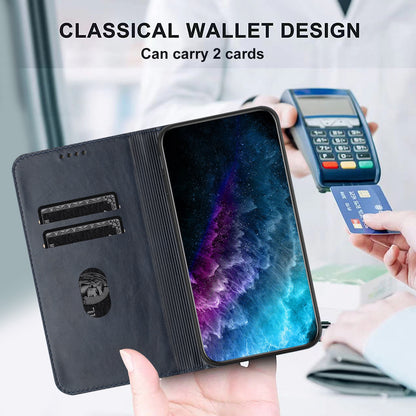 RFID Blocking Phone Case for Sony Xperia 10 V , Stand PU Leather Cover with Card Holder