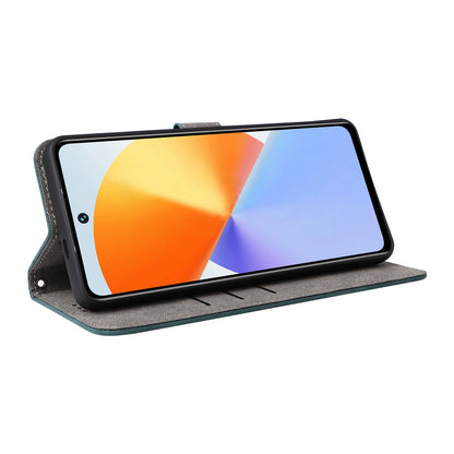 For Infinix Note 30 5G X6711 RFID Blocking Cover Leather Wallet Stand Phone Case with Strap