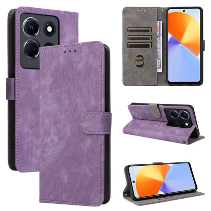 For Infinix Note 30 5G X6711 RFID Blocking Cover Leather Wallet Stand Phone Case with Strap