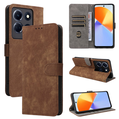 For Infinix Note 30 5G X6711 RFID Blocking Cover Leather Wallet Stand Phone Case with Strap