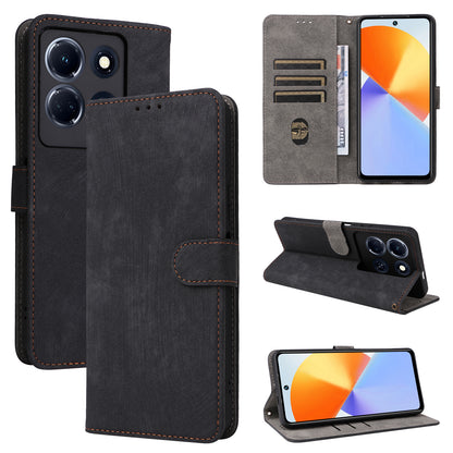 For Infinix Note 30 VIP 5G X6710 RFID Blocking Wallet Phone Cover Leather Stand Case with Strap