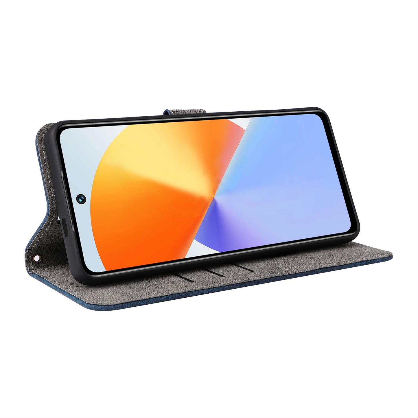 For Infinix Note 30 VIP 5G X6710 RFID Blocking Wallet Phone Cover Leather Stand Case with Strap