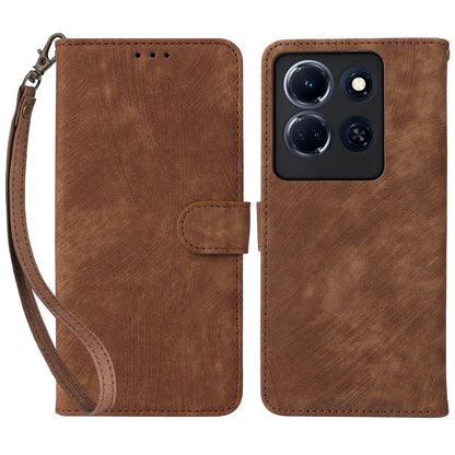 For Infinix Note 30 VIP 5G X6710 RFID Blocking Wallet Phone Cover Leather Stand Case with Strap
