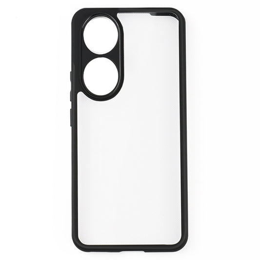 For Honor 90 Anti-Dust Phone Cover Flexible TPU + Hard PC Transparent Cell Phone Case
