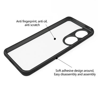 For Honor 90 Anti-Dust Phone Cover Flexible TPU + Hard PC Transparent Cell Phone Case