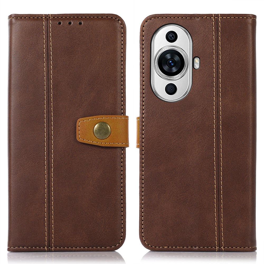 For Huawei nova 11 Pro / nova 11 Ultra Calf Texture Leather Case Stand Wallet Phone Cover