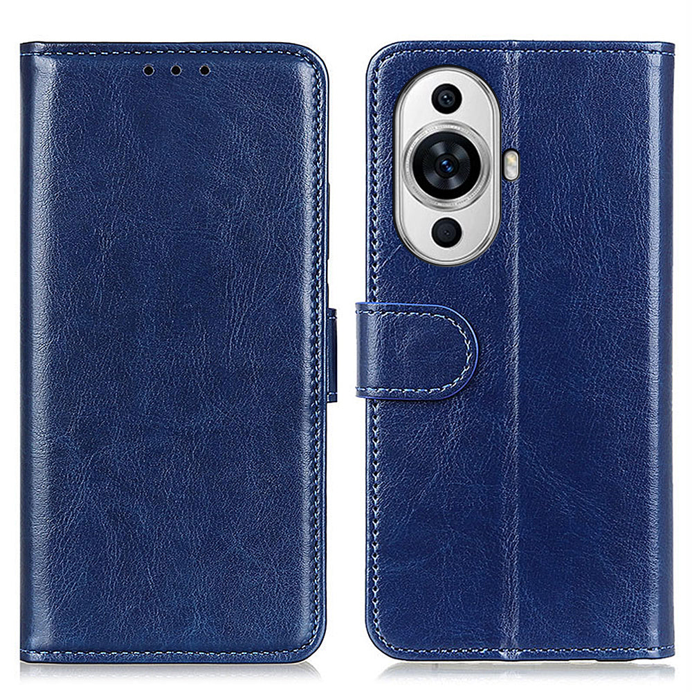 For Huawei nova 11 Pro / nova 11 Ultra PU Leather Wallet Phone Cover Crazy Horse Texture Stand Case