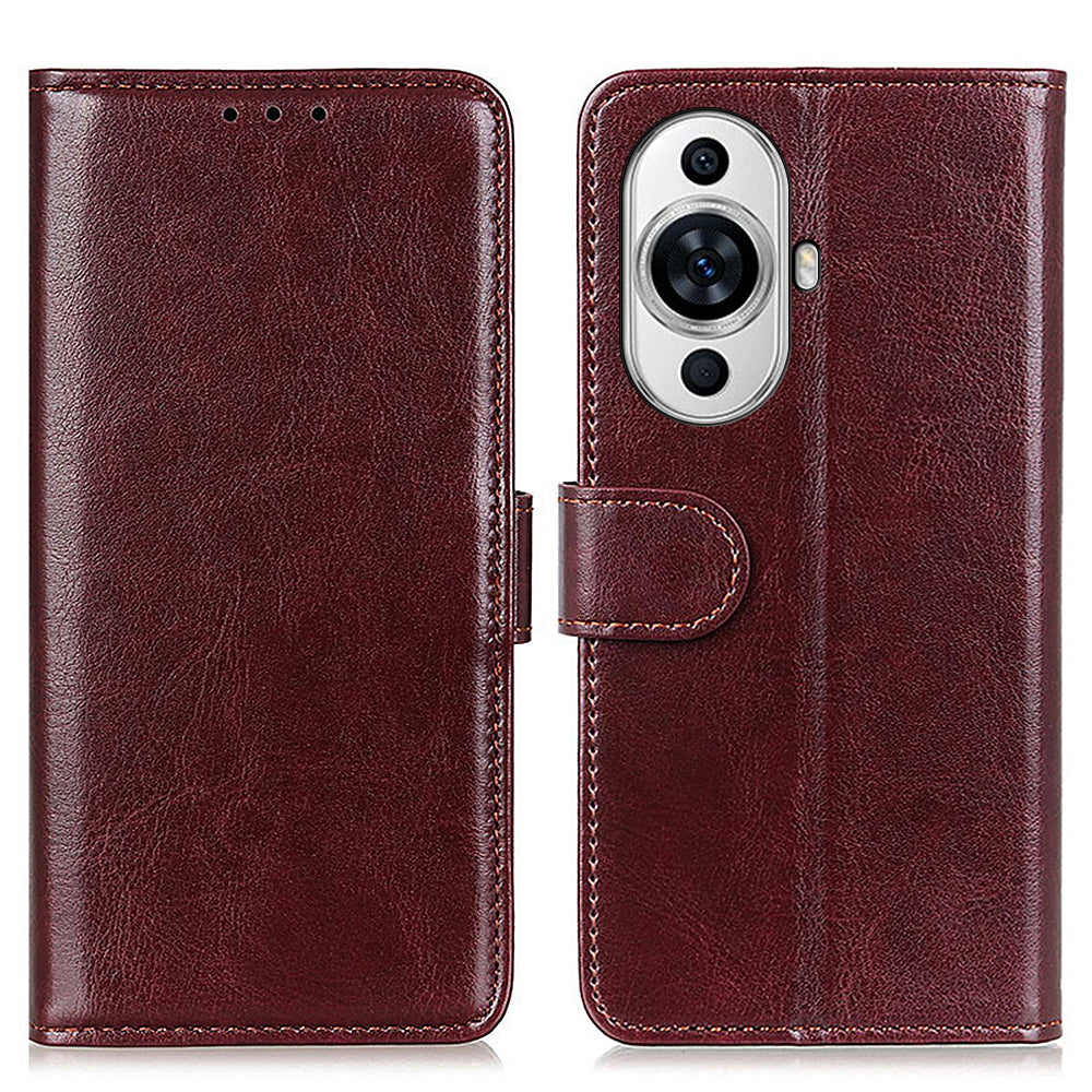 For Huawei nova 11 Pro / nova 11 Ultra PU Leather Wallet Phone Cover Crazy Horse Texture Stand Case