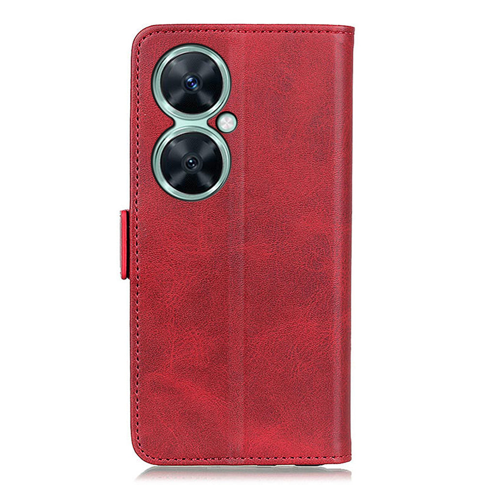 For Huawei Nova 11i / Enjoy 60 Pro / Maimang 20 Cowhide Texture Phone Case PU Leather Wallet Stand Cover