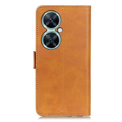 For Huawei Nova 11i / Enjoy 60 Pro / Maimang 20 Cowhide Texture Phone Case PU Leather Wallet Stand Cover