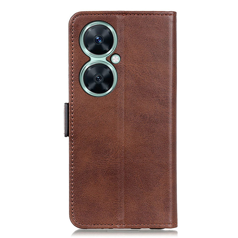 For Huawei Nova 11i / Enjoy 60 Pro / Maimang 20 Cowhide Texture Phone Case PU Leather Wallet Stand Cover
