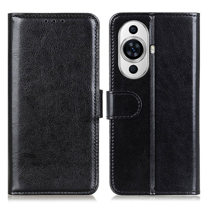 For Huawei nova 11 Flip Wallet Case Crazy Horse Texture PU Leather Stand Phone Cover