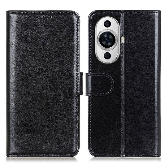 For Huawei nova 11 Flip Wallet Case Crazy Horse Texture PU Leather Stand Phone Cover