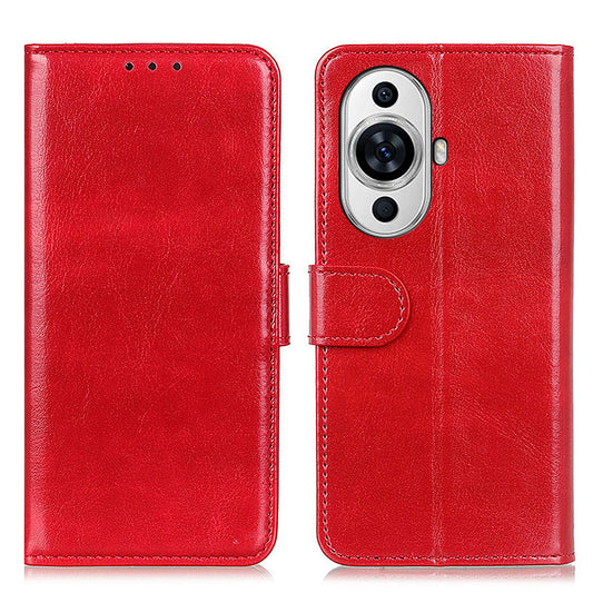 For Huawei nova 11 Flip Wallet Case Crazy Horse Texture PU Leather Stand Phone Cover