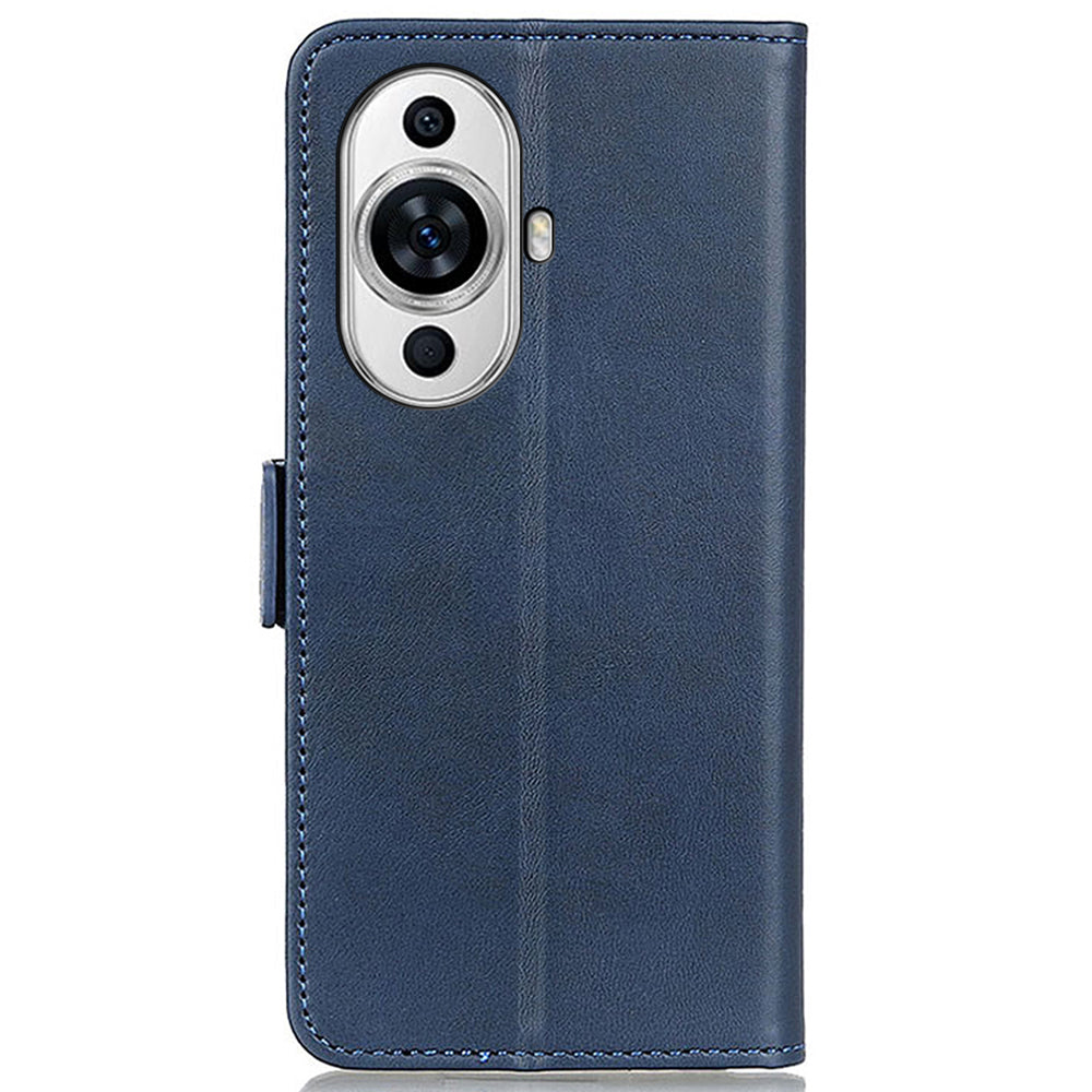 For Huawei nova 11 Dustproof Cell Phone Cover Cowhide Texture PU Leather Wallet Stand Phone Case Shell