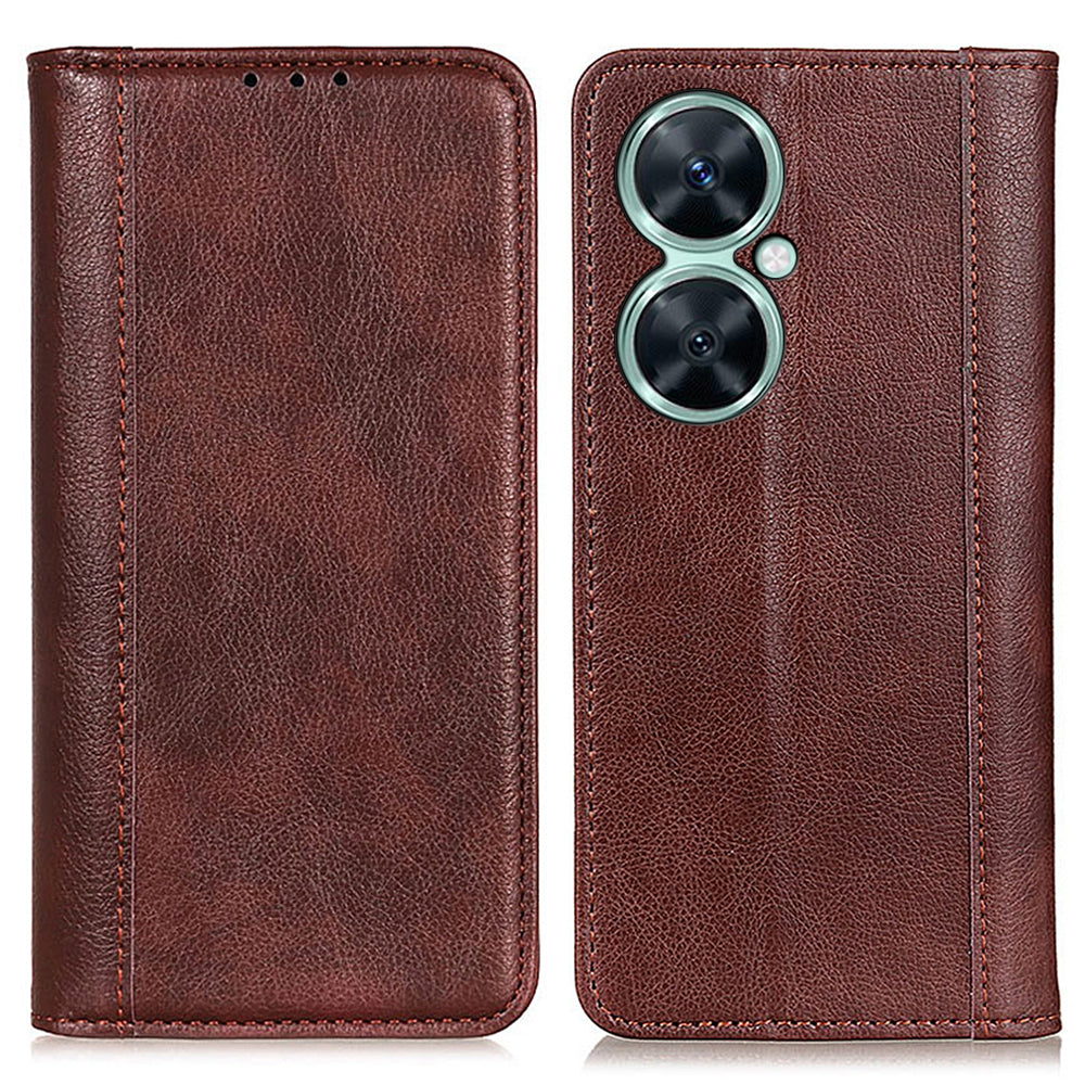 For Huawei Nova 11i / Enjoy 60 Pro / Maimang 20 Wallet Stand Phone Case Litchi Texture Split Leather Cover