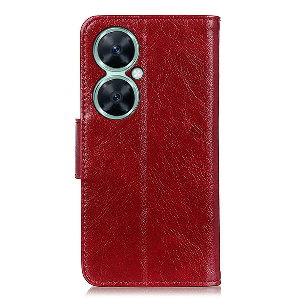 For Huawei Nova 11i / Enjoy 60 Pro / Maimang 20 Wallet Phone Case Nappa Texture Stand Split Leather Cover