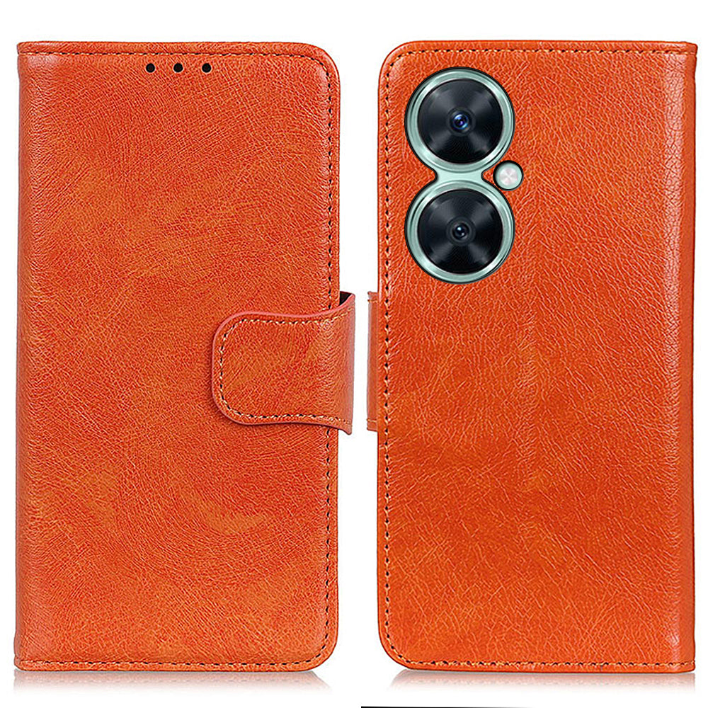 For Huawei Nova 11i / Enjoy 60 Pro / Maimang 20 Wallet Phone Case Nappa Texture Stand Split Leather Cover