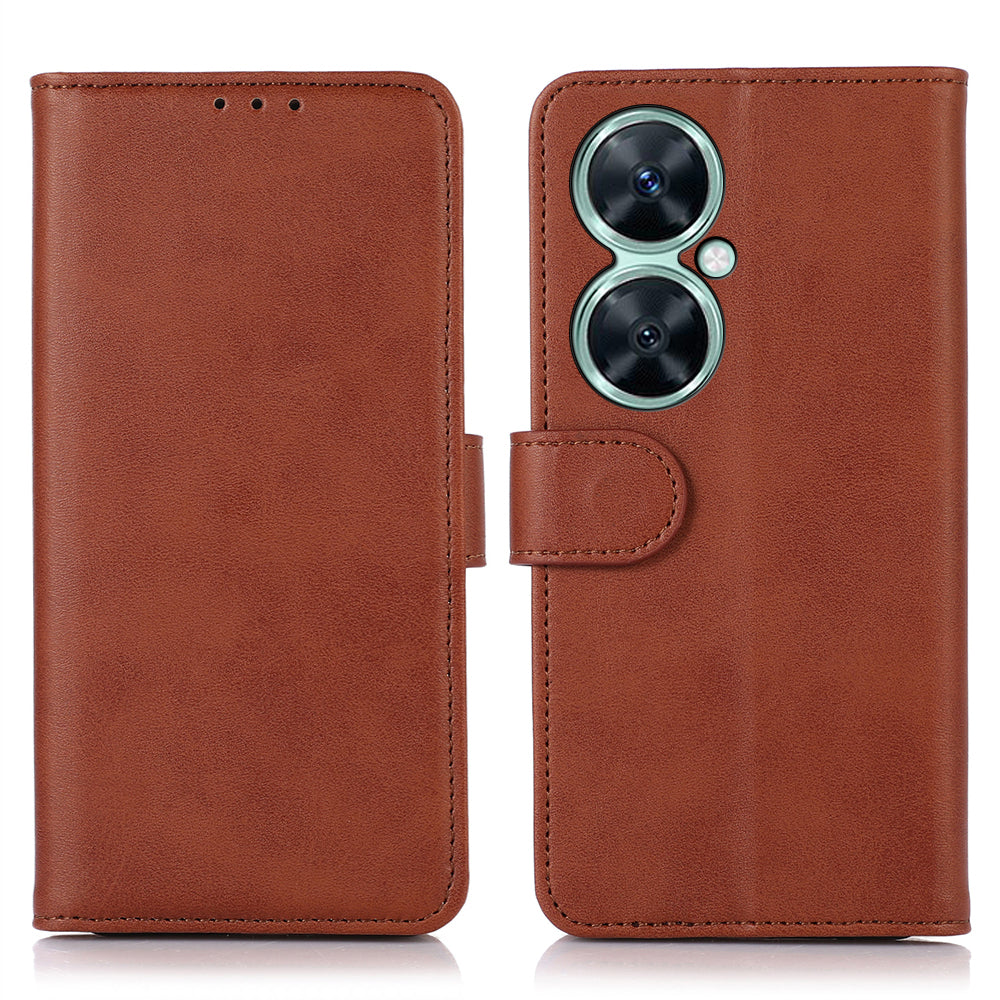 For Huawei Nova 11i / Enjoy 60 Pro / Maimang 20 PU Leather Wallet Case Stand Cowhide Texture Phone Cover