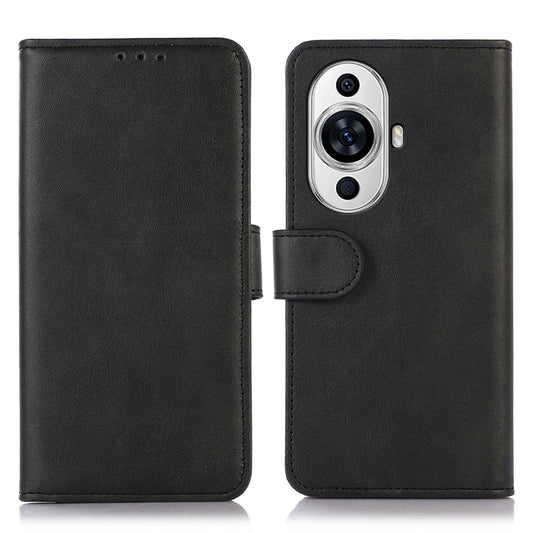 For Huawei nova 11 Cell Phone Stand Wallet Case Cowhide Texture PU Leather Phone Cover