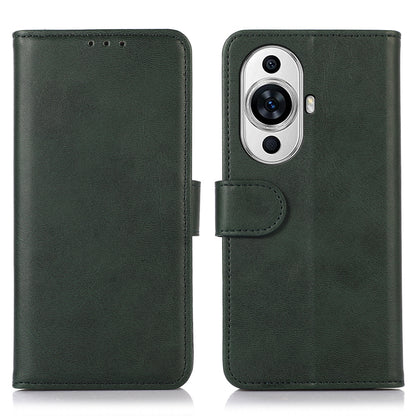 For Huawei nova 11 Cell Phone Stand Wallet Case Cowhide Texture PU Leather Phone Cover