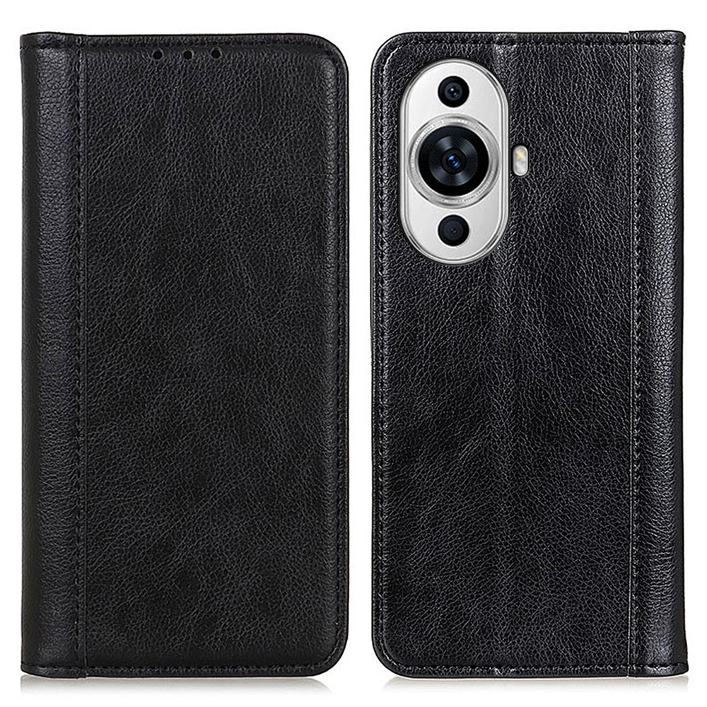 For Huawei nova 11 Phone Wallet Case Litchi Texture Split Leather Phone Cover with Stand