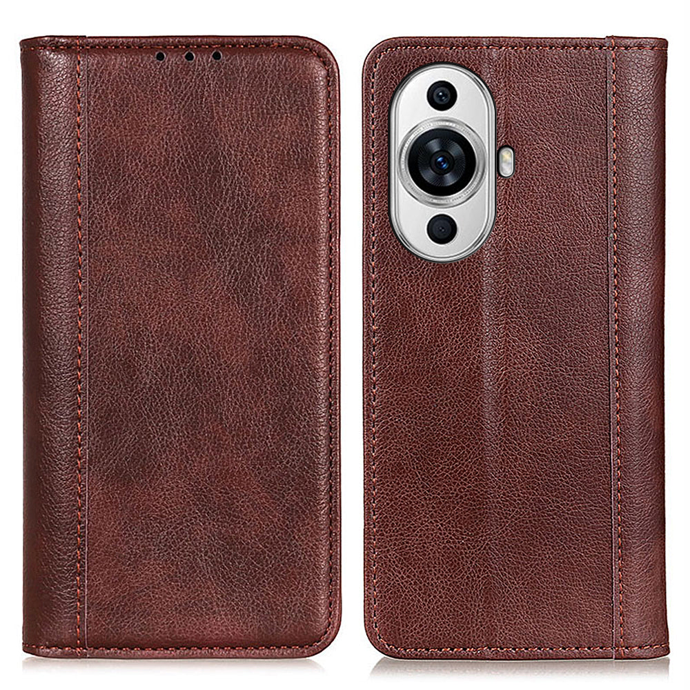 For Huawei nova 11 Phone Wallet Case Litchi Texture Split Leather Phone Cover with Stand