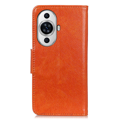 For Huawei nova 11 Nappa Texture Protective Cover Split Leather Wallet Stand Phone Case