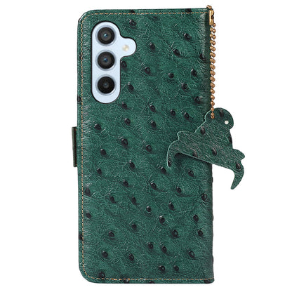 RFID Blocking Shell for Samsung Galaxy S23 FE Genuine Cowhide Leather Phone Cover Wallet Stand Case
