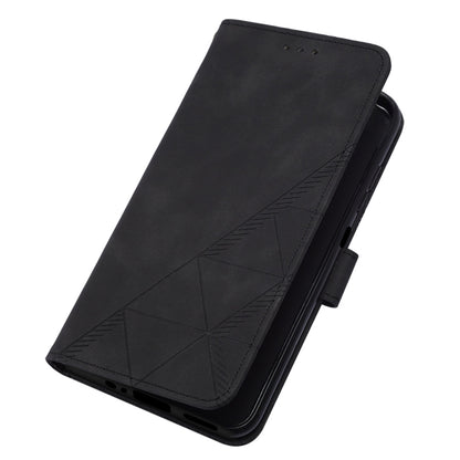 YB Imprinting Series-1 for Samsung Galaxy S23 FE Imprinted PU Leather Phone Case Wallet Stand Cover with Strap