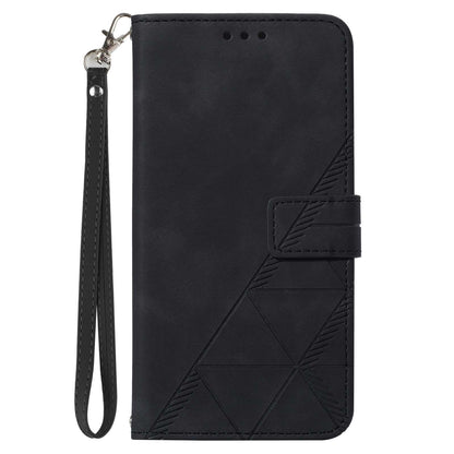 YB Imprinting Series-1 for Samsung Galaxy S23 FE Imprinted PU Leather Phone Case Wallet Stand Cover with Strap