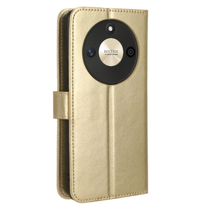 For Honor X50 Crazy Horse Texture Leather Phone Stand Case Anti-Scratch Cell Phone Shell Wallet Cover