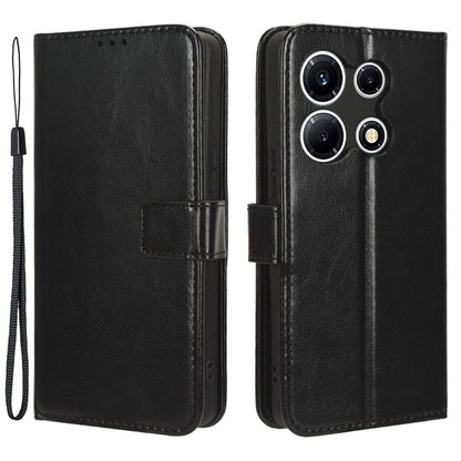 For Infinix Note 30 VIP 5G X6710 Crazy Horse Texture Phone Stand Case PU Leather Wallet Cover