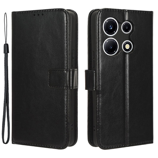 For Infinix Note 30 VIP 5G X6710 Crazy Horse Texture Phone Stand Case PU Leather Wallet Cover