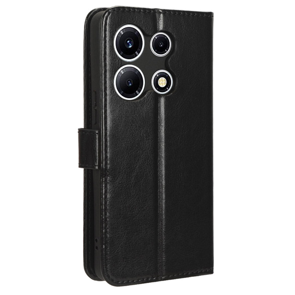 For Infinix Note 30 VIP 5G X6710 Crazy Horse Texture Phone Stand Case PU Leather Wallet Cover