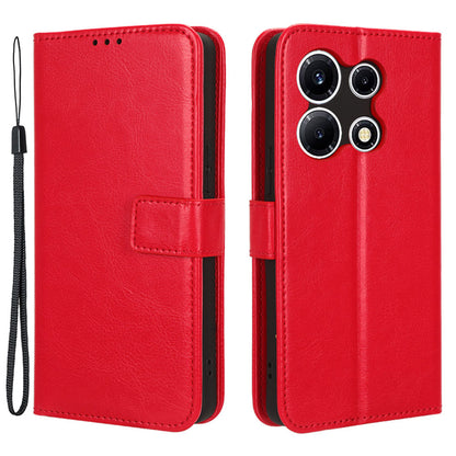 For Infinix Note 30 VIP 5G X6710 Crazy Horse Texture Phone Stand Case PU Leather Wallet Cover