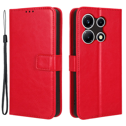 For Infinix Note 30 VIP 5G X6710 Crazy Horse Texture Phone Stand Case PU Leather Wallet Cover